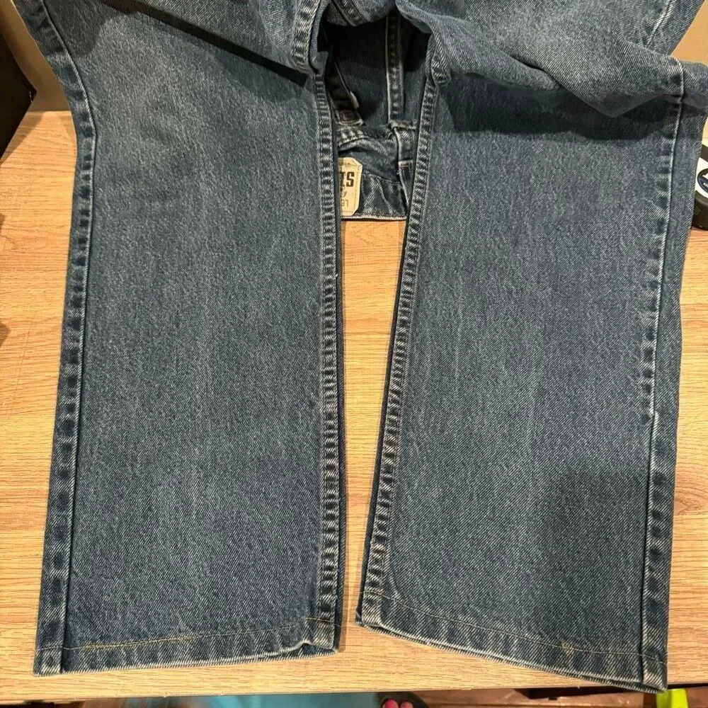 Vintage 90s Levi’s Silvertab Straight & Narrow Leg Jeans 36/34 - Picture 9 of 12
